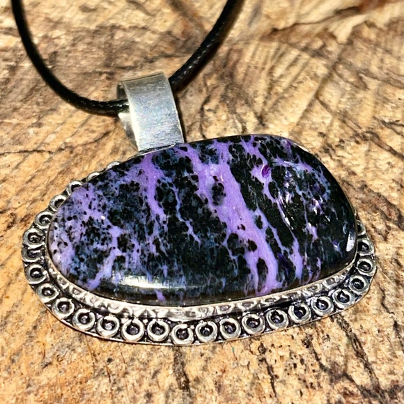 Charoite “Transformation Stone” 1 1/2”x2” Pendant - Picture 13 of 14